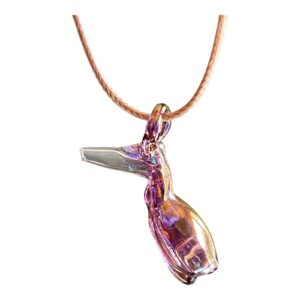 Pendentif olfactif « Colibri » en verre soufflé